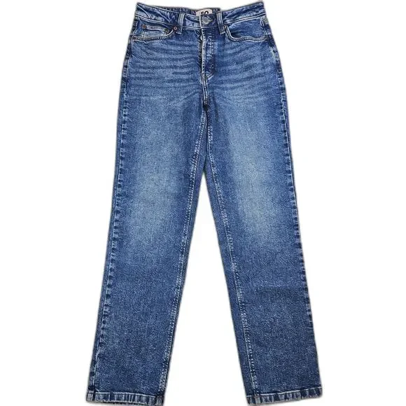 SO High Rise Slim Straight Jeans Medium Wash Women's Size 5 - Picture 1 of 16